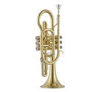 B-Flat Brass Cornet with A Clear And Bright Tone,Tube Diameter 11.5Mm, Rim Diameter 123Mm