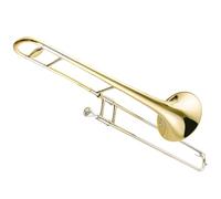 B Flat Brass Lacquer Gold Trombone Beginner Adult Practice Trombone Instrument With Case Trombone Kit