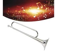 B Flat Bugle Brass Retro Standard Trumpet Musical Instrument Easy Play Valves Versatility for Beginners with High Stability Large Bore Design