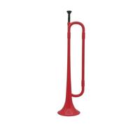 B Flat Bugle Trumpet School Band Plastic Horn With Mouthpiece Brass Musical Instrument For Beginner (Color : Crimson)