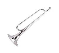 B Flat/C Trumpet Gold-Plated Brass Instrument - Professional Bugle for Band & Orchestra with Bright Tone - Youth & Beginner Trumpet (Gold)(C flat - Silver)