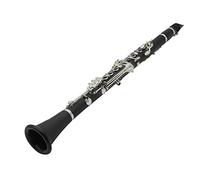 B-flat Clarinet, Ebonite Bb Clarinet, Clarinet 17 Nickel-plated Keys, Clarinet Professional With Case Barrels Cushion, Black, For Student Beginner