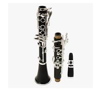 B Flat Clarinet Eight-figure Screw Column Silver-plated 17-key ABS Resin Clarinet With Storage Box Clarinet for Beginner