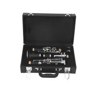 B Flat Clarinet For Beginner 17-key Black Silver Key C-key Performance-level Clarinet Hard Bakelite Clarinet Instrument For Grading Examination