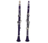 B Flat Clarinet For Beginner 17 Keys Clarinet Bb Clarinet 6 Rings Clarinetto Portable Bakelite Clarinet With Parts Woodwind Instruments