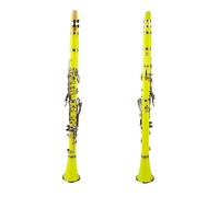 B Flat Clarinet For Beginner ABS 17 Keys Bb Clarinet Set Yellow With Double Barrel Kit For And Beginner Player