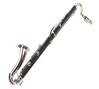 B Flat Clarinet For Beginner B Flat Bass Clarinet Large Black Tube Clarinet Instrument Bakelite Silver-plated Woodwind Instrument