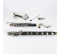 B Flat Clarinet For Beginner Bass Clarinet E Nickel Silver ABS Ebony Resin Professional Clarinet Instruments(BAS-580)