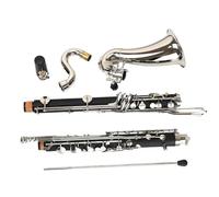 B Flat Clarinet For Beginner Bass Clarinet E Nickel Silver ABS Ebony Resin Professional Clarinet Instruments(BAS-560)