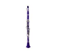 B Flat Clarinet For Beginner Bb Clarinet 17 Keys Bakelite Wooden Professional Woodwind Instrument Clarinette With Box Reed Musical Instrument Parts(PURPLE)