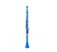 B Flat Clarinet For Beginner Bb Clarinet 17 Keys Bakelite Wooden Professional Woodwind Instrument Clarinette With Box Reed Musical Instrument Parts(Blue)