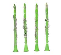 B Flat Clarinet For Beginner Bb Clarinet 17 Keys Woodwind Instrument ABS Resin Green Clarinet With Box Reeds Musical Instrument Accessories