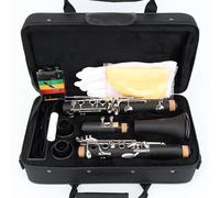 B Flat Clarinet For Beginner Bb Professional Clarinet 17 Key Hard Rubber Pipe Material Clarinete Instrument(HCL-302)