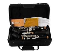 B Flat Clarinet For Beginner Beginner Ebony Bb Clarinet Silver Plated Buttons 17 Keys Wood Clarinet G52