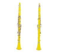 B Flat Clarinet For Beginner Clarinet 17-note ABS B-flat Clarinet Professional Beginner Yellow Woodwind Instrument