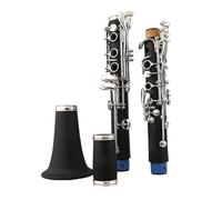 B Flat Clarinet For Beginner Clarinet B Flat Black Tube Bakelite Adult Beginner Entry Level Exam Professional 17 18 Keys(17 keys)