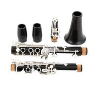 B Flat Clarinet For Beginner Clarinet Bb Ebony 17 Keys Silver Plated Buttons Wood Ebony Clarinet G53