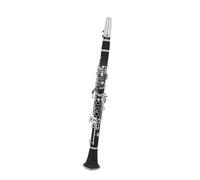 B Flat Clarinet For Beginner Clarinet C Key Adult Beginners Bakelite Body 17 Keys Nickel-plated Black Wind Instrument(A)