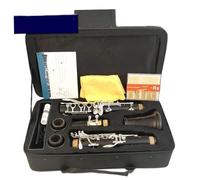 B Flat Clarinet For Beginner Clarinet C Keys Redwood Clarinet Gold Plated Clarinet Instruments(MC68(ebony))