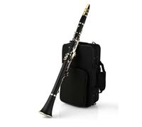 B Flat Clarinet For Beginner Clarinet Hard Bakelite Body Black Tube Wind Instrument Performance-level Semi-automatic C Tune