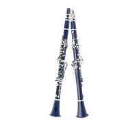 B Flat Clarinet For Beginner Dark Blue Bb Clarinet B-flat Beginner Clarinet For Orchestras Adults With Bracket Gloves(Dark blue)