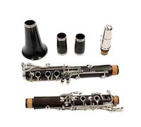 B Flat Clarinet For Beginner Ebony Clarinet Bb 17 Key Silver Plated Copper Ebony Clarinet M110