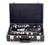 B Flat Clarinet For Beginner G-key Silver-plated Ebony Clarinet Professional Performance Clarinet Black Woodwind Instrument