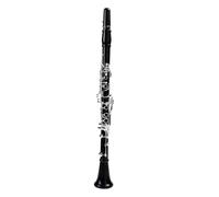 B Flat Clarinet For Beginner Professional Ebony Clarinet Bb Tone 17/18 Keys Silver Plated Ebony Solid Wood Sib Ebony(17 keys)