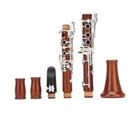 B Flat Clarinet For Beginner Professional Red Wood 17 Key Bb Clarinet Rosewood Silvering H32