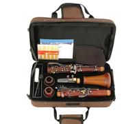 B Flat Clarinet For Beginner Red Wood Professional Clarinet Bb Rosewood Black Nickel Plating Keys Solid Wood Sib Clarinet