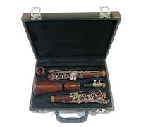 B Flat Clarinet For Beginner Red Wood Professional Clarinet Bb Rosewood Clarinet Silvering Keys Solid Wood Sib Woodwind Instruments