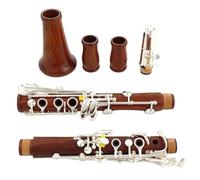 B Flat Clarinet For Beginner Red Wood Professional Clarinet Clarinete Rosewood Silver Keys Solid Clarinet M13