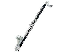 B Flat Clarinet For Beginner Silver Plated Keys Bass Clarinet Bb Tune Clarinet Professional Quality Bakelite Instrument With Case