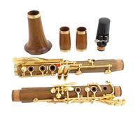 B Flat Clarinet For Beginner Wood Professional Clarinet Bb Gold Plated 18 Keys Sib Clarinet M9·GU