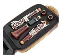B Flat Clarinet For Beginner Wood Professional Clarinet Bb Redwood Silver Plated Keys Sib Clarinet