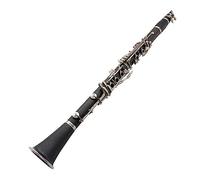 B-Flat Ebonite Clarinet, 17 Nickel-Plated Keys, Hard Case, Mouthpiece Cushion, Soft Polishing Cloth, For Student Beginner