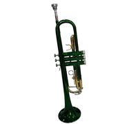 B Flat Green Trumpet Colorful Gold Key Brass Trumpet With Mouthpiece Gloves Strap Pressure Valve Accessories