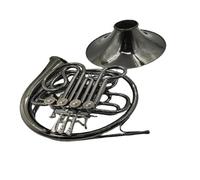 B Flat Single Row French Horn Professional B Flat To F Double Row Instrument French Horn Surface Black Nickel