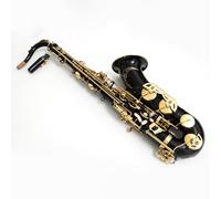 B Flat Tenor Saxophone for Beginners and Adults, Black Lacquer H68 Brass Bb Tenor Sax with Gold-Tone Keys, Engraved Bell, Hard Case, Mouthpiece and Accessories