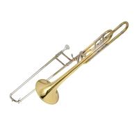 B Flat To F Tenor Change Pitch White Copper Slide Trombone Instrument With Case And Accessories Trombone for Beginner