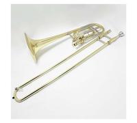 B Flat To F Tenor Trombone Brass Lacquer Gold Change Pitch Trombone Instrument With Mouthpiece Trombone for Beginner