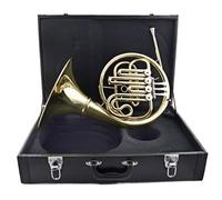 B Flat Tonality Four Key Single Row French Horn Brass Material(Gold)