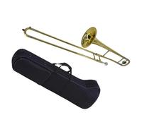 B Flat Trombone Brass Instrument Gold Lacquer Silver Alto With Mouthpiece Beginner Trombone