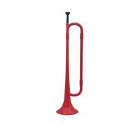 B Flat Trumpet Bugle Cavalry Trumpet Environmentally Friendly Plastic With Mouthpiece For Student (Color : Crimson)