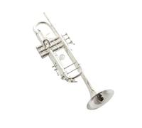 B Flat Trumpet Instrument Gold Copper Silver Plated Integrated Bell Design Beginner Trumpet