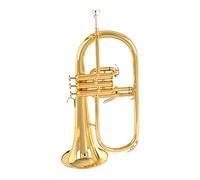 B Flat Trumpet Instrument Golden Silver Beginner Performance Test (Color : Gold)