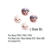 (B for Sony Xbox) New Silicone Thumb Stick Grip Cap Soft Cover For Nintendo Switch Oled NS Lite For Sony PS5 PS4 Pro PS3 Xbox One/360 Series