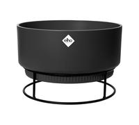B.For Studio Flowerpot Ø 30 Cm Black With Mounting Plant Pot Flower Bowl
