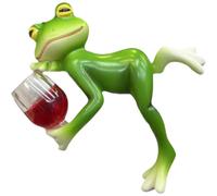 (B) Frog Flower Pot Hanger Ornament,Contemporary Resin Small Frog Planter,Frog Garden Ornaments Outdoor,Creative Climbing Frogs Figurine