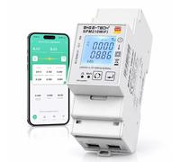 B+G E-Tech SPM210WiFi Electricity Meter DIN Rail WLAN - Digital AC Meter 1 Phase with Tuya Smart App, Relay & S0, Two-Direction Meter 80A for Wallbox, Balcony Power Station & PV